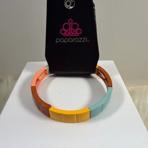🩷5/$10🩷 paparazzi Multicolor Tile Bangle - Mint, Mustard, Terracotta, Coral